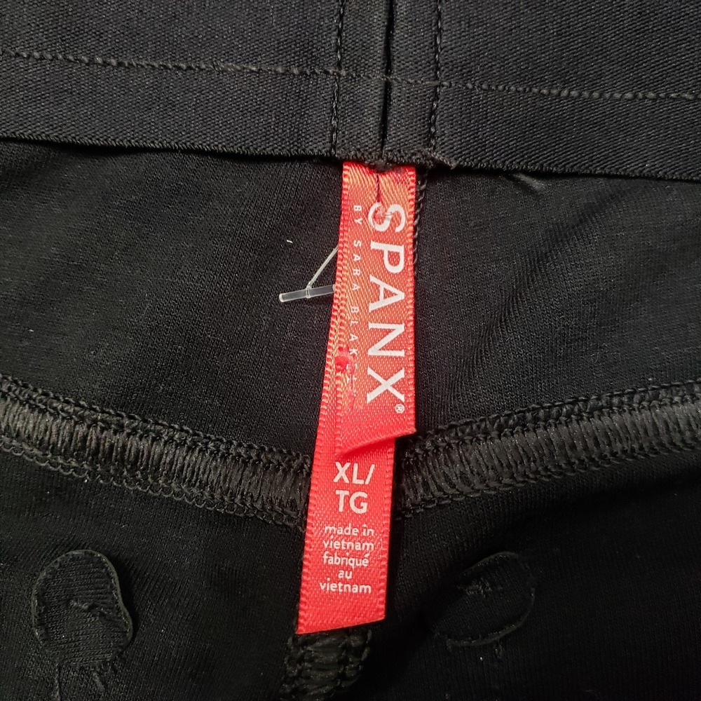 Spanx Pants Womens XL Brown Faux Leather Pockets - Picture 5 of 11